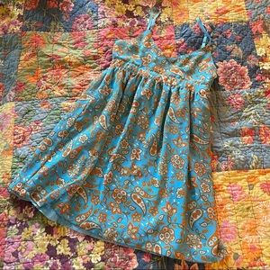 Paisley babydoll dress